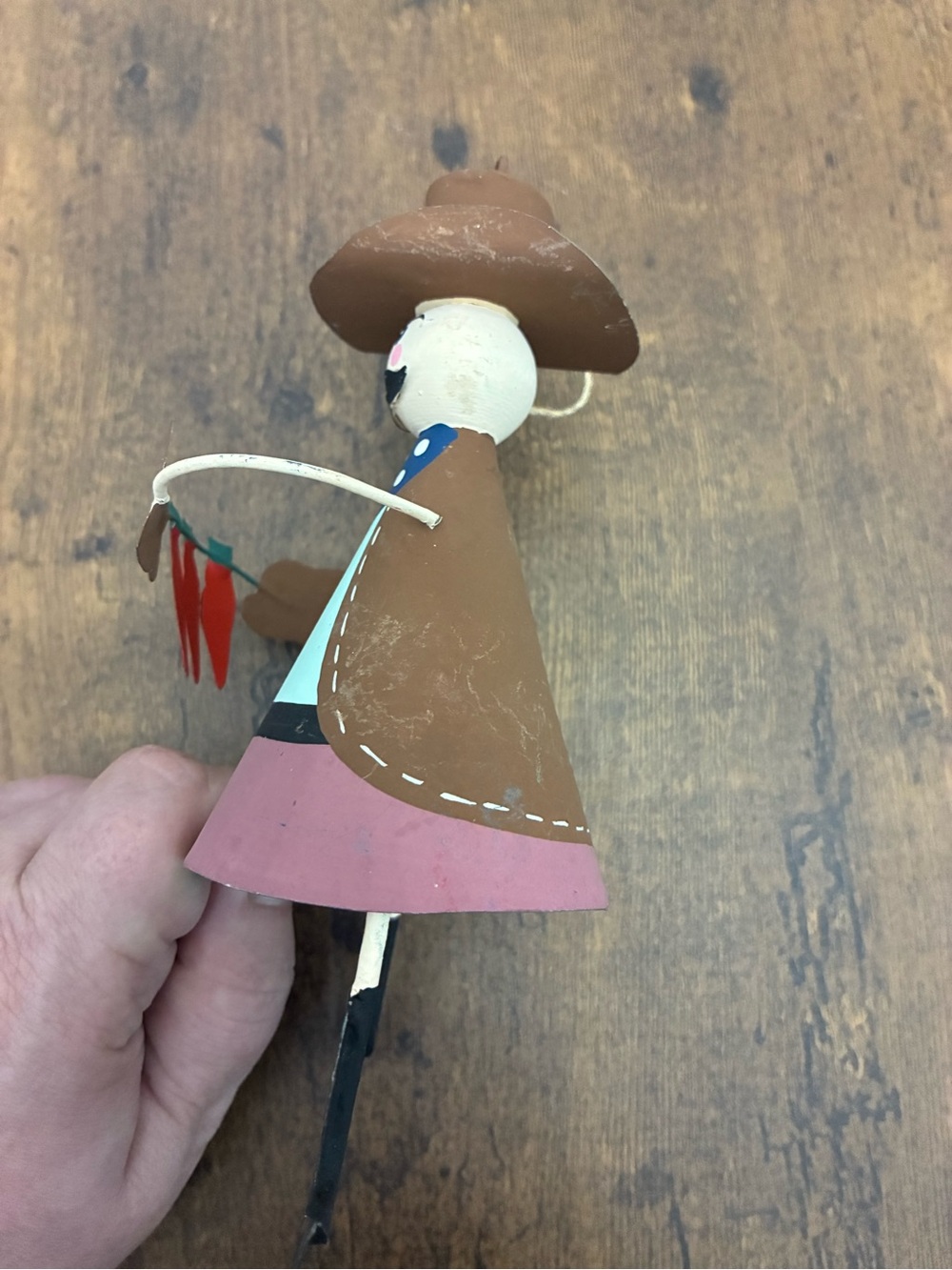 Southwest Style Tin Cowboy Christmas Ornament - Picture 5 of 7